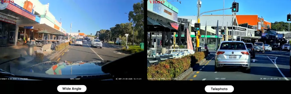 تسجيل الكاميرا المقربة Viofo 329T