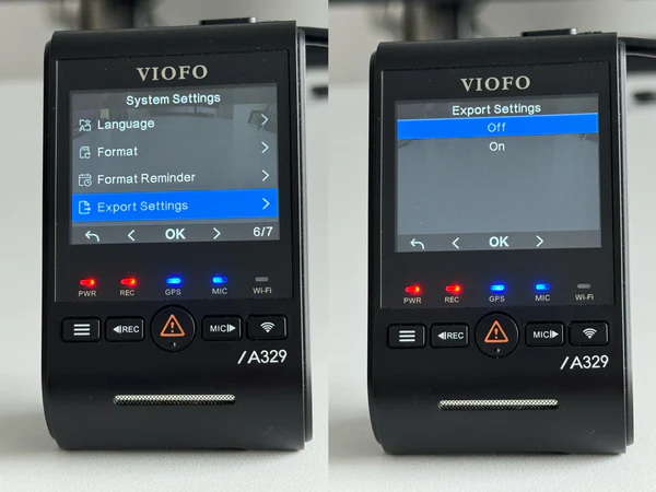New Export Settings Function
