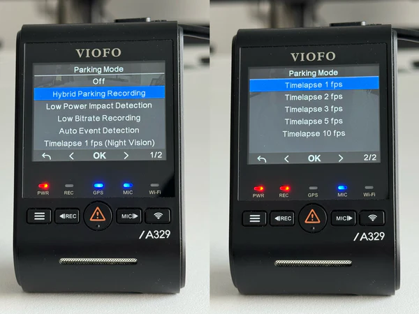 Parking Mode Option Reordering & Additions