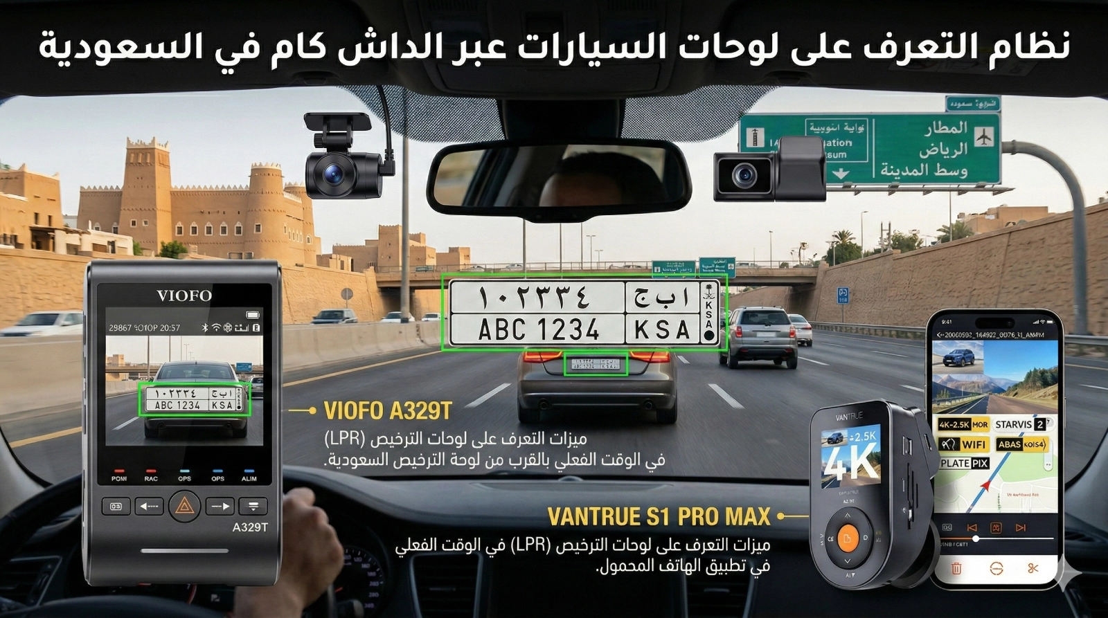 نظام التعرف على لوحات ترخيص السيارات (LPR) في المملكة العربية السعودية