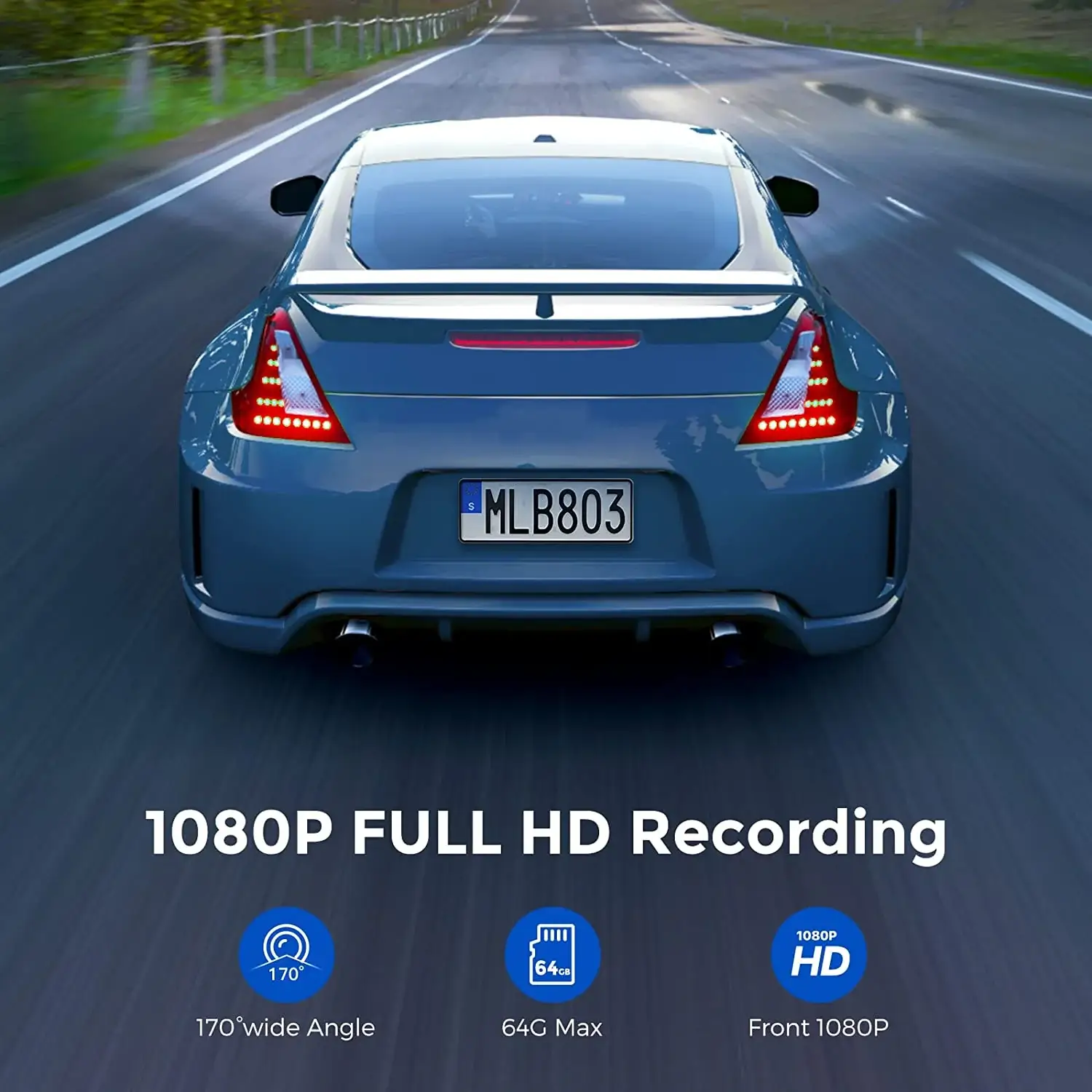 Azdome 300 Dashcam HD recording