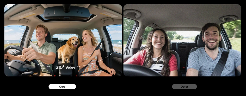 210° Ultra-Wide Angle Cabin Cam