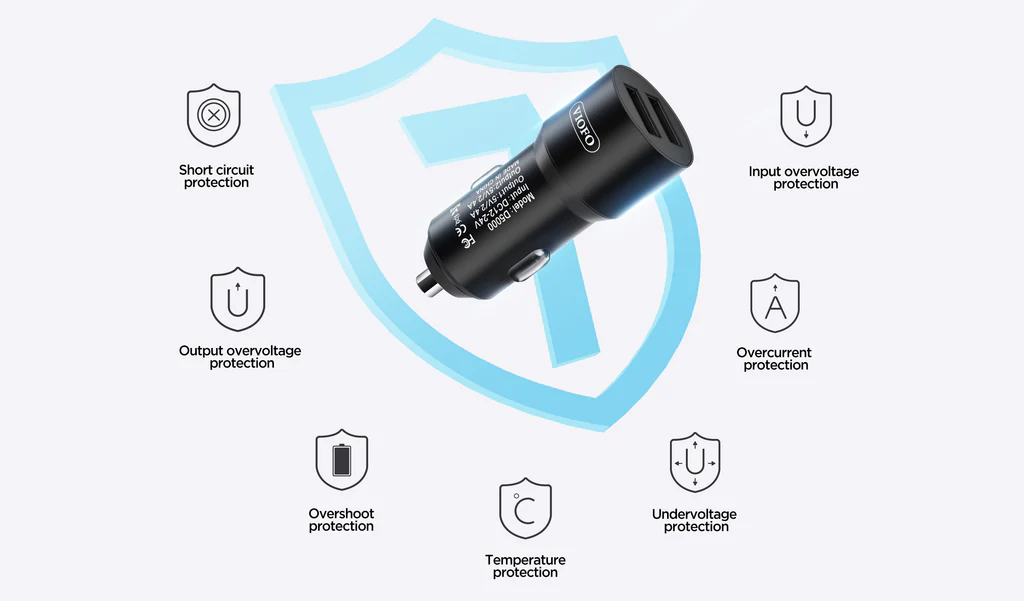 7-layer intelligent protection circuit illustration of the VIOFO D5000 charger
