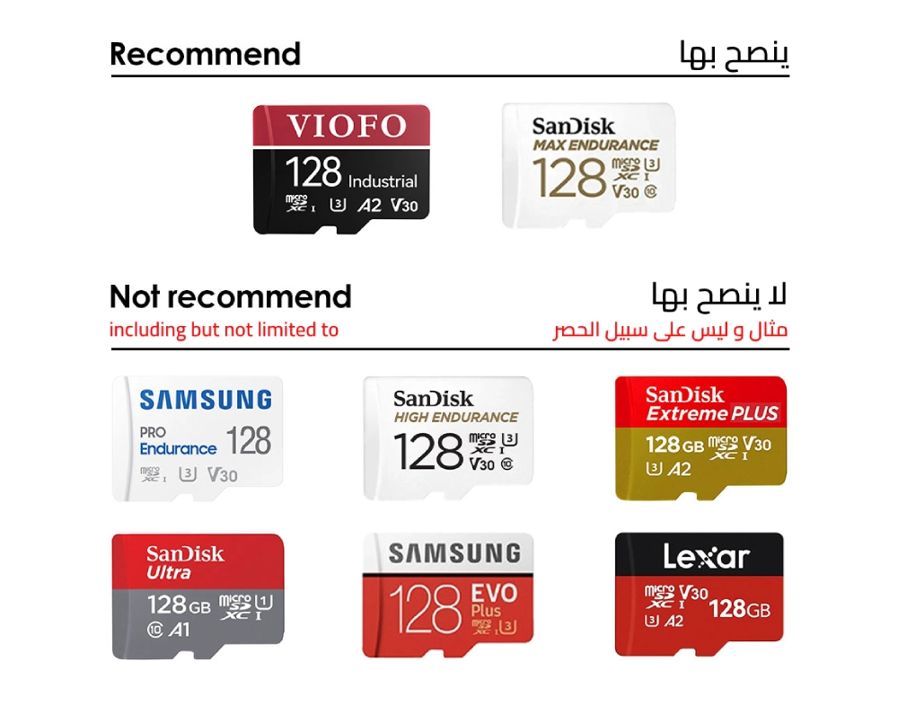 Memory Card is Recommended for a VIOFO Dashcam