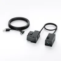 VIOFO OP100 OBD-II power adapter alongside the included Type-C dash cam cable