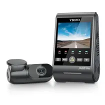 نظام كاميرا الداش كام المزدوج VIOFO A229 Pro 2CH يضم الكاميرا الأمامية بدقة 4K والكاميرا الخلفية بدقة 2K