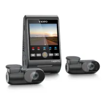 نظام كاميرا الداش كام الثلاثي VIOFO A229 Pro 3CH يضم الكاميرا الأمامية بدقة 4K والخلفية بدقة 2K وكاميرا المقصورة بدقة 1080P