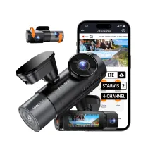 نظام كاميرا الداش كام الرباعي Vantrue N5S 4CH يضم وحدات تسجيل أمامية وخلفية ومزدوجة للمقصورة