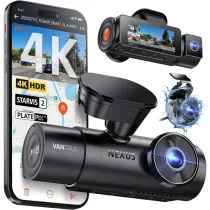 نظام كاميرا الداش كام الثلاثي Vantrue N4 Pro S 3CH يضم كاميرا أمامية 4K ومقصورة 1080P وخلفية 2.5K