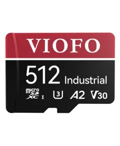 Viofo 512GB high-endurance microSDXC UHS-I memory card, professional grade for massive 4K UHD dash cam storage and extreme reliability.