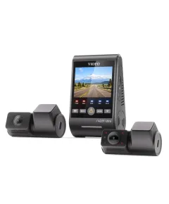 VIOFO A229 Ultra 3CH triple dash cam system featuring true 4K front, 4K rear, and 1080p interior cabin cameras