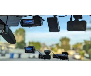Image showing deferent dashcam models installed inside a car