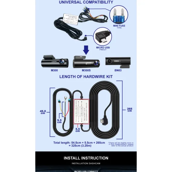 طقم تمديدات HW03L لكاميرات أزدوم M300/M300S