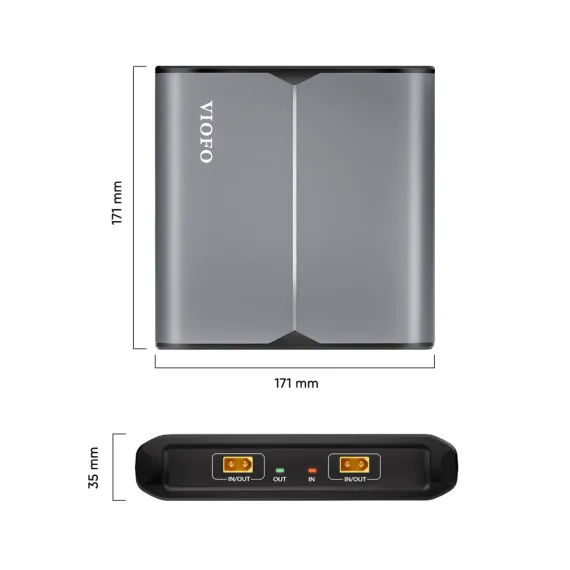 VIOFO EP100 Expansion Battery Dimensions
