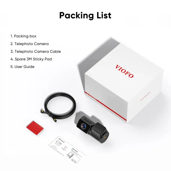 قائمة محتويات جهاز VIOFO RTC420