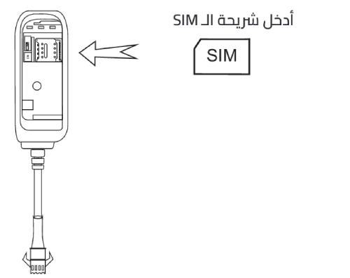 أدخل شريحة SIM